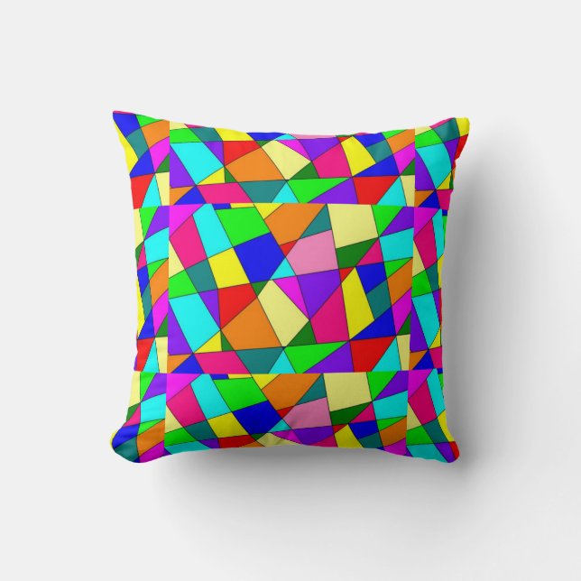 bright-coloured-abstract Cushion (Front)