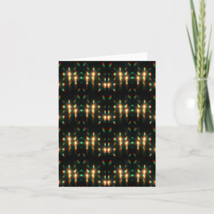 Bright Coloured Lights Candles Card