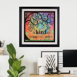 Bright coloured “One Kind Day” Poster
