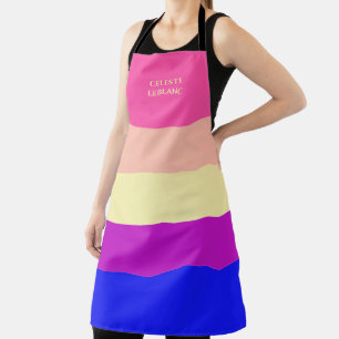 Bright Coloured Stripes-Summer- Apron