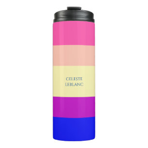 Bright Coloured Stripes-Summer- Thermal Tumbler