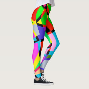 Bright  Colourful Abstract Design Leggings