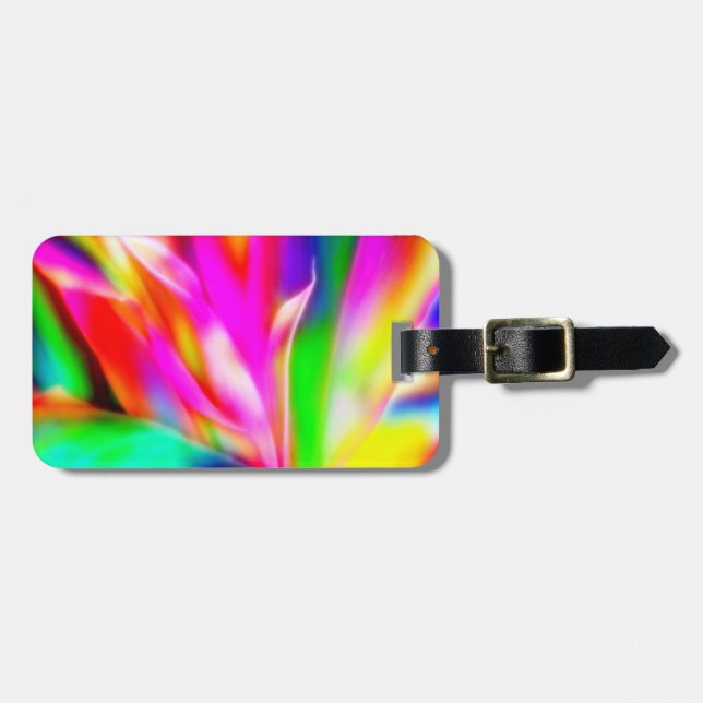 Bright Colourful Abstract Luggage Tag (Front Horizontal)