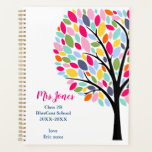 Bright colourful apple Teacher tree thank you Planner<br><div class="desc">This AWESOME Bright colourful tree Teacher and Staff bag which is perfect for teacher and staff appreciation week to give to any teacher in your life and make them feel extra special. Simply type your personalised message in the image to add that personal touch. Designed by The Arty Apples Limited...</div>
