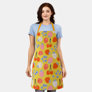 Bright Colourful Berry Fruit Pattern Apron