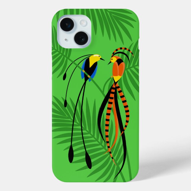 Bright Colourful Birds of Paradise Case-Mate iPhone Case (Back)