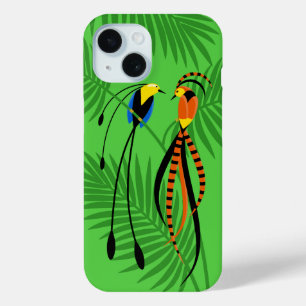 Bright Colourful Birds of Paradise iPhone 15 Case