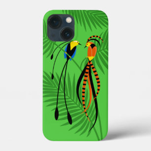Bright Colourful Birds of Paradise iPhone 13 Mini Case