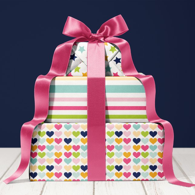 Bright Colourful Birthday Party Wrapping Paper Sheet (Creator Uploaded)