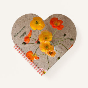 Bright Colourful Birthday Poppy Notebook