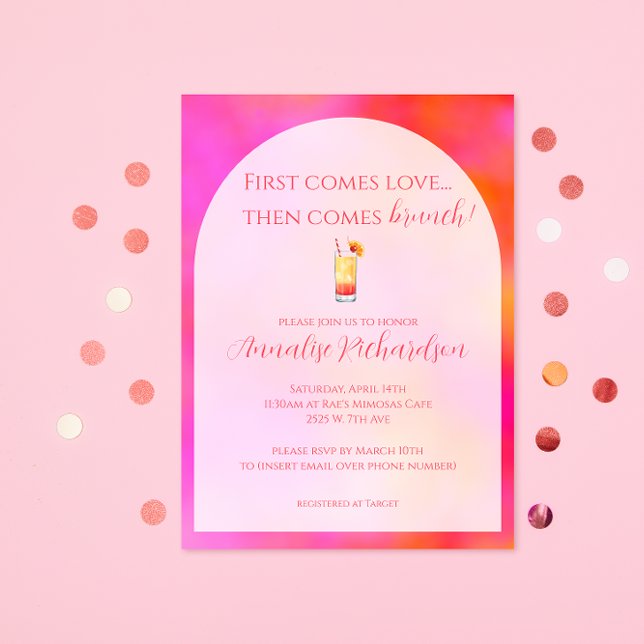 Bright Colourful Bridal Brunch Invitation (Creator Uploaded)