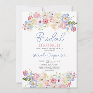 Bright Colourful Bridal Shower Invitation
