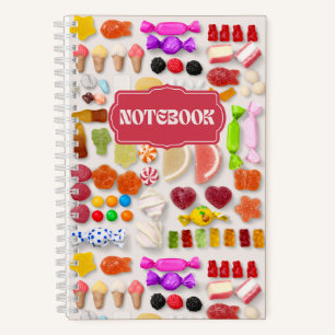Bright Colourful Candies Fun Notebook