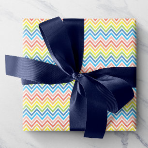 Bright Colourful Chevron Wrapping Paper