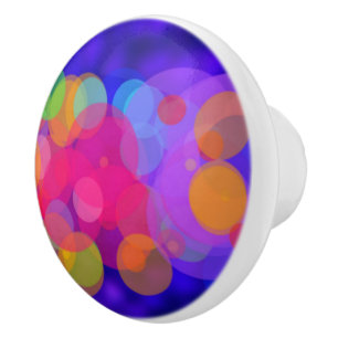Bright & Colourful Circles Ceramic Knob