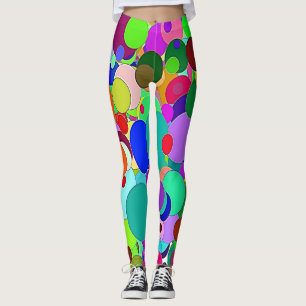 Bright Colourful Circles Circular  Leggings