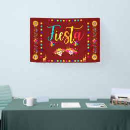 Bright Colourful Fiesta Fun Banner