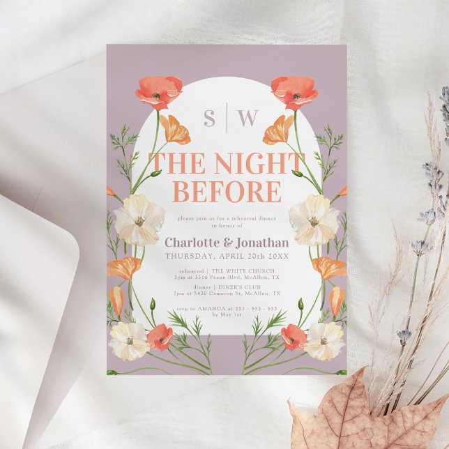 Bright Colourful Floral Rehearsal Dinner Invitation (Creator Uploaded)