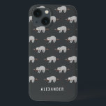 Bright colourful fun cartoon sloth iPhone 13 case<br><div class="desc">Bright colourful fun personalised cartoon sloth design. Background colour can be altered.</div>