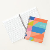 Bright Colourful Geometric Shapes Personalised Nam Notebook (Inside)
