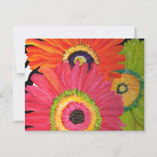 Bright & Colourful Gerbera Daisies (Front)