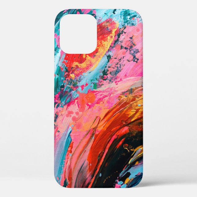Bright colourful hand painted abstract backgrounda Case-Mate iPhone case (Back)