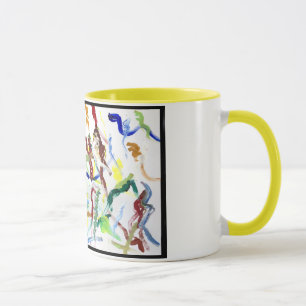 Bright colourful mug, utilising original artwork! mug