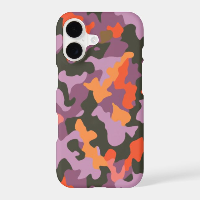 Bright Colourful Multicolored Camo Pattern  (Back)