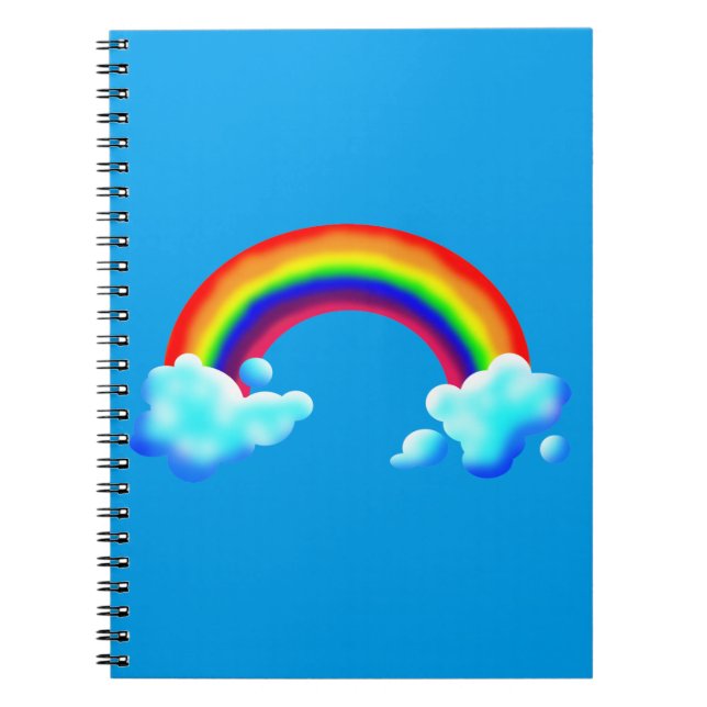 Bright & Colourful Rainbow Notebook (Front)