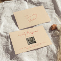 Bright Colourful Retro Whimsical QR Code Wedding