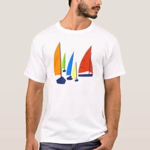 Bright colourful sailboats T-Shirt