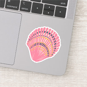 Bright Colourful Seashell   Sticker