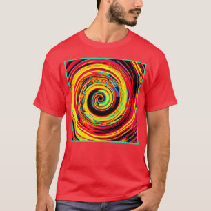Bright Colourful Spiral Pattern T-Shirt