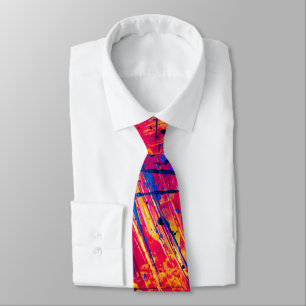 Bright Colourful Splatter Paint Abstract Tie
