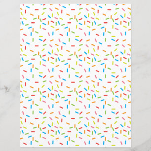 Bright Colourful Sprinkles Pattern Scrapbook Paper