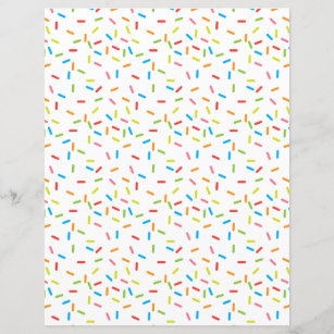 Bright Colourful Sprinkles Pattern Scrapbook Paper
