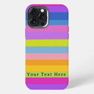 Bright Colourful Stripes Design iPhone 13 Pro Max Case