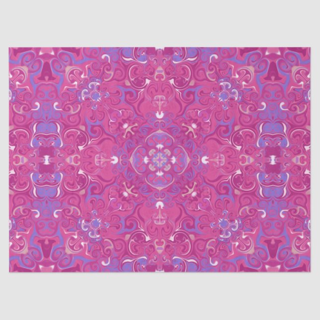 Bright Colourful Swirls Tissue Paper (Front)