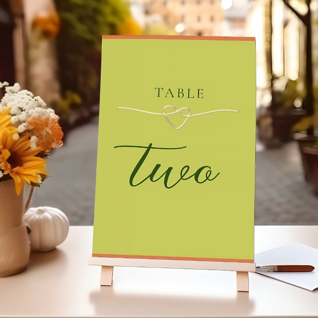 Bright Colourful Wedding Table Number (Creator Uploaded)