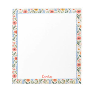 Bright Colourful Wildflowers Notepad