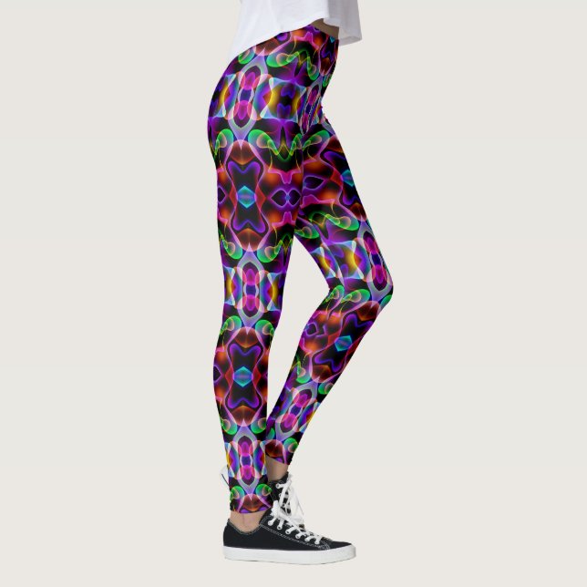 Bright Colourful Women's Leggings Running Pants (Right)