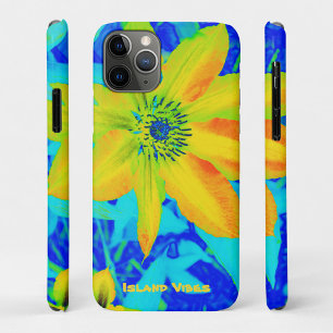 Bright Colourful Yellow Orange Flower Personalised iPhone 11 Pro Case