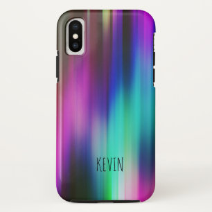 Bright Colours Abstract Rays No2 iPhone X Case