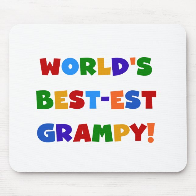 Bright Colours Best-est Grampy T-shirts and Gifts Mouse Pad (Front)