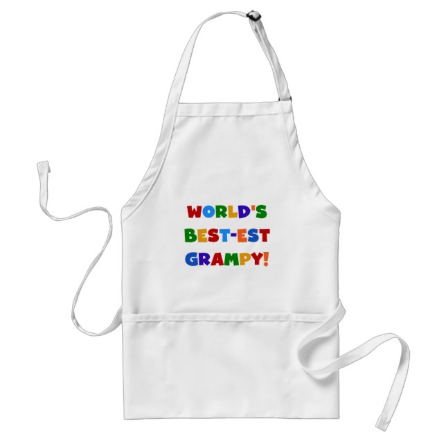 Bright Colours Best-est Grampy T-shirts and Gifts Standard Apron (Front)