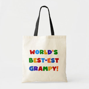 Bright Colours Best-est Grampy T-shirts and Gifts Tote Bag