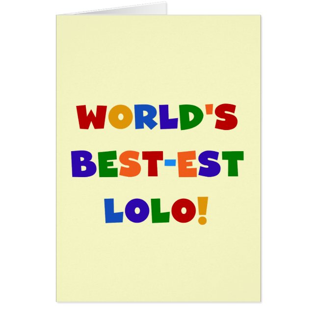 Bright Colours Best-est Lolo T-shirts and Gifts (Front)