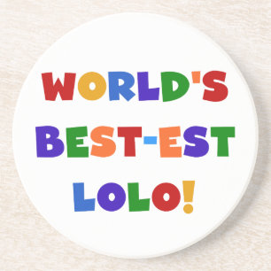 Bright Colours Best-est Lolo T-shirts and Gifts Coaster