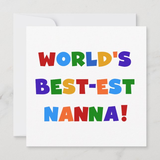 Bright Colours Best-est Nanna Tshirts (Front)