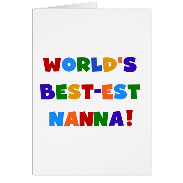 Bright Colours Best-est Nanna Tshirts (Front)